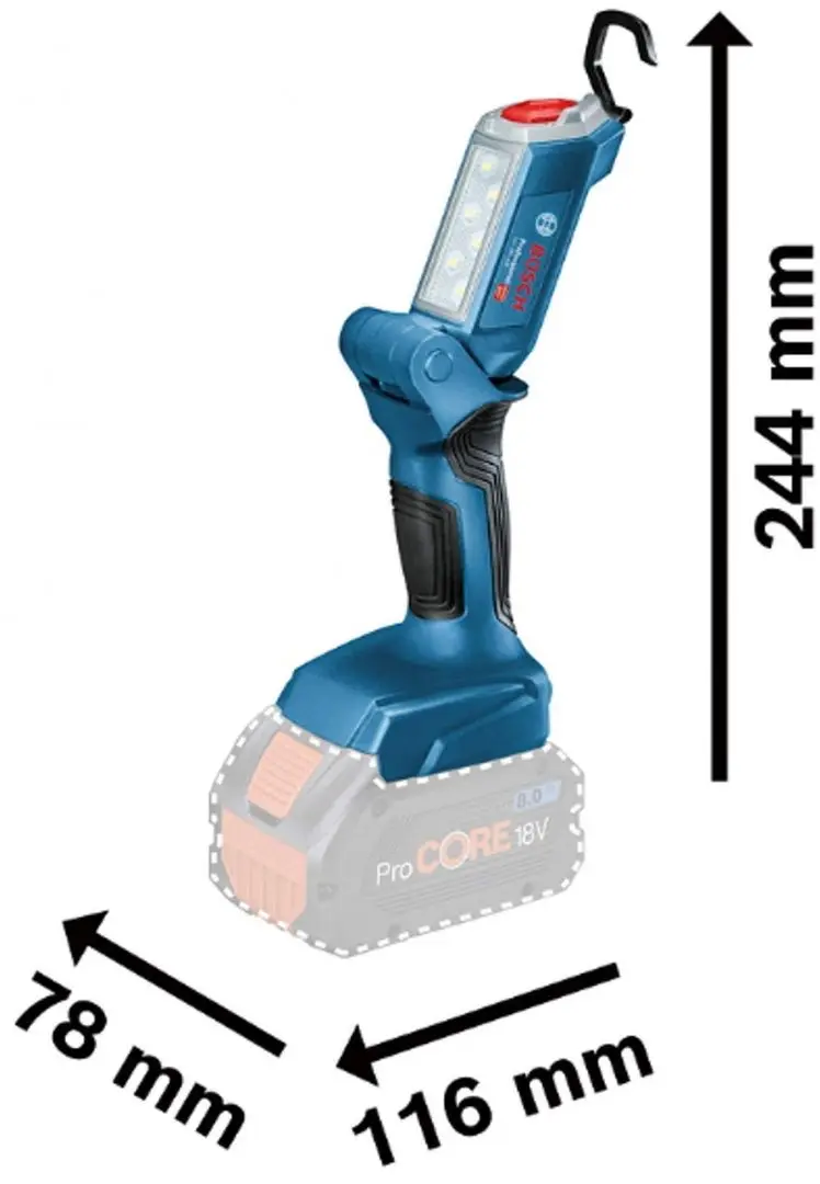 Lanterna cu acumulator Bosch GLI 18V-300