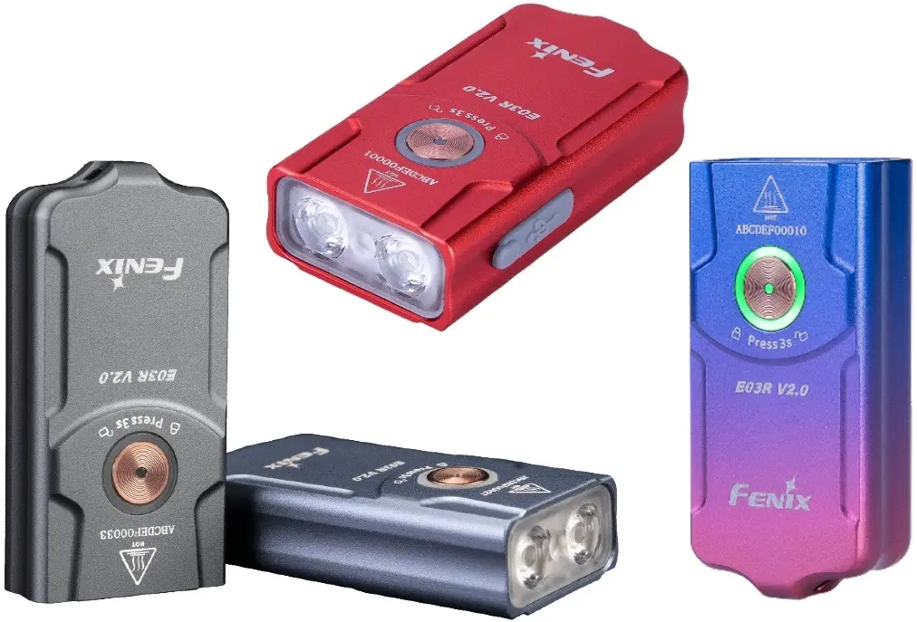 Lanterna-breloc Fenix ​​E03R (Grey)