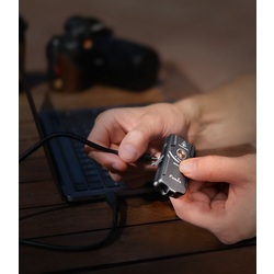 Lanterna-breloc Fenix ​​E03R (Grey) Thumb