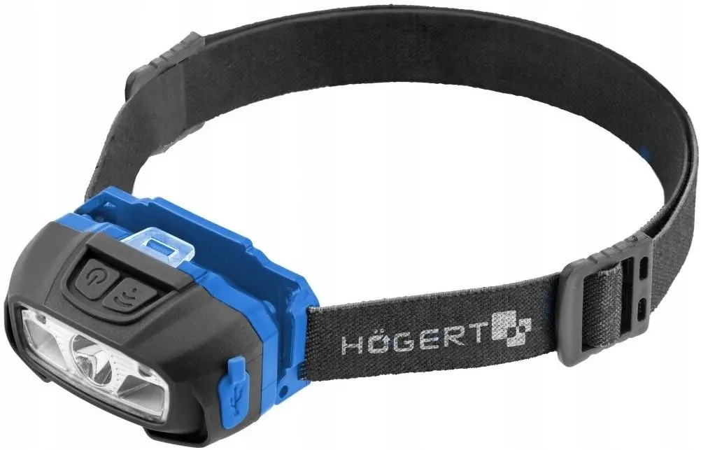 Налобный фонарь Hoegert HT1E421 (Black/Blue)