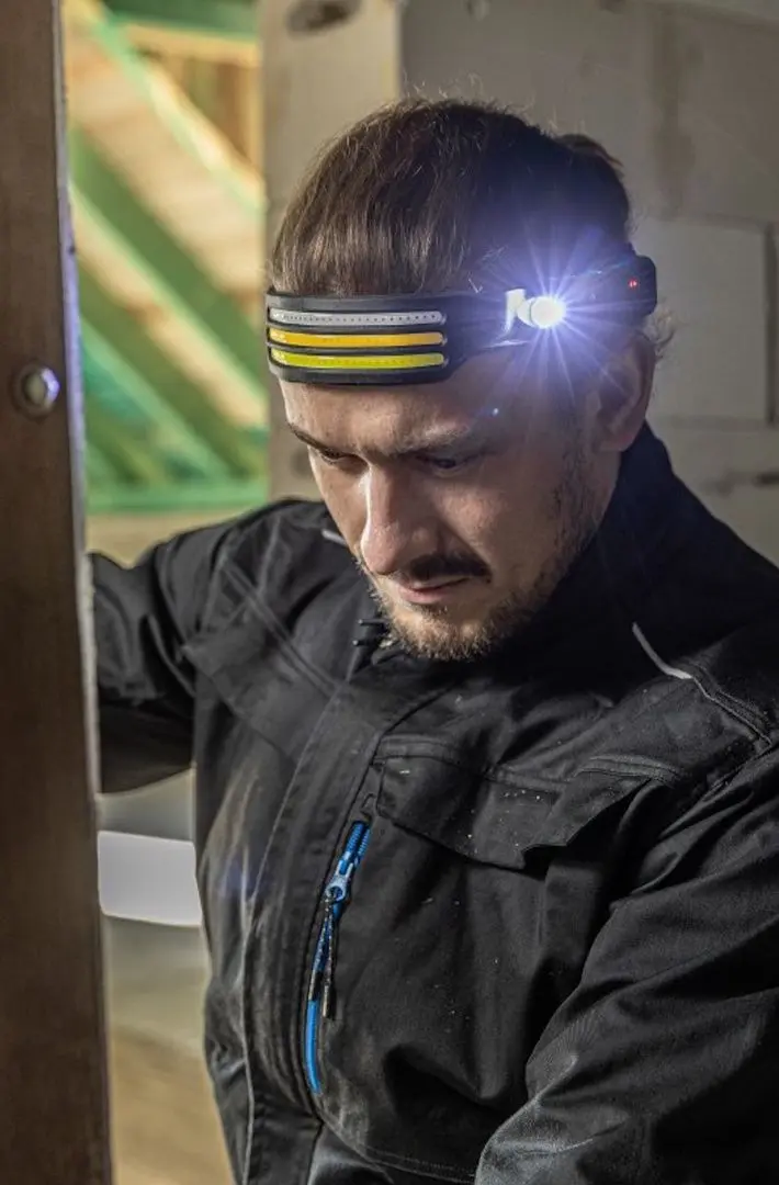 Lanterna frontala Hoegert HT1E427 (Black/Yellow) - 4