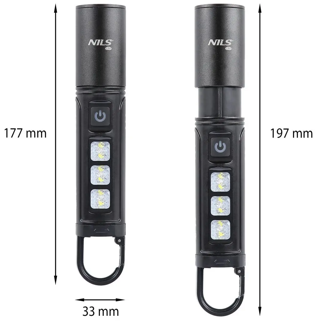 Lanterna LED Nils Camp NC0003 (Black)