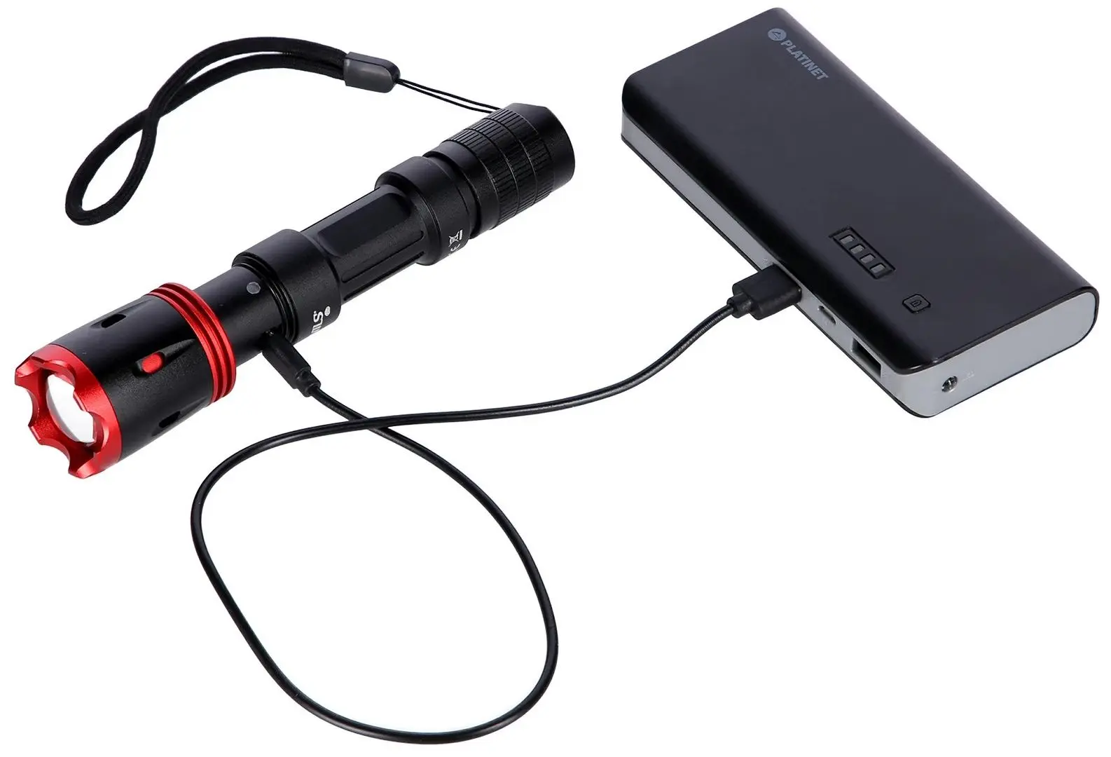 Lanterna LED Nils Camp NC0004 (Black/Red)