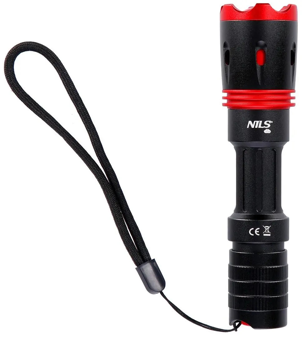 Lanterna LED Nils Camp NC0004 (Black/Red)