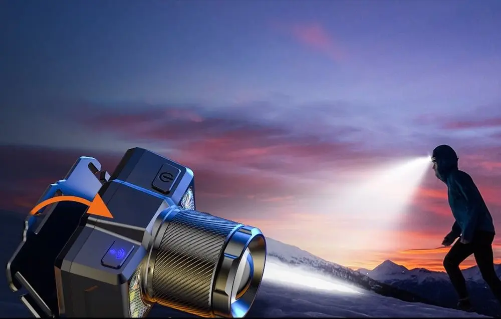 Lanterna frontala Superfire HL25 (Black/Orange) - 4