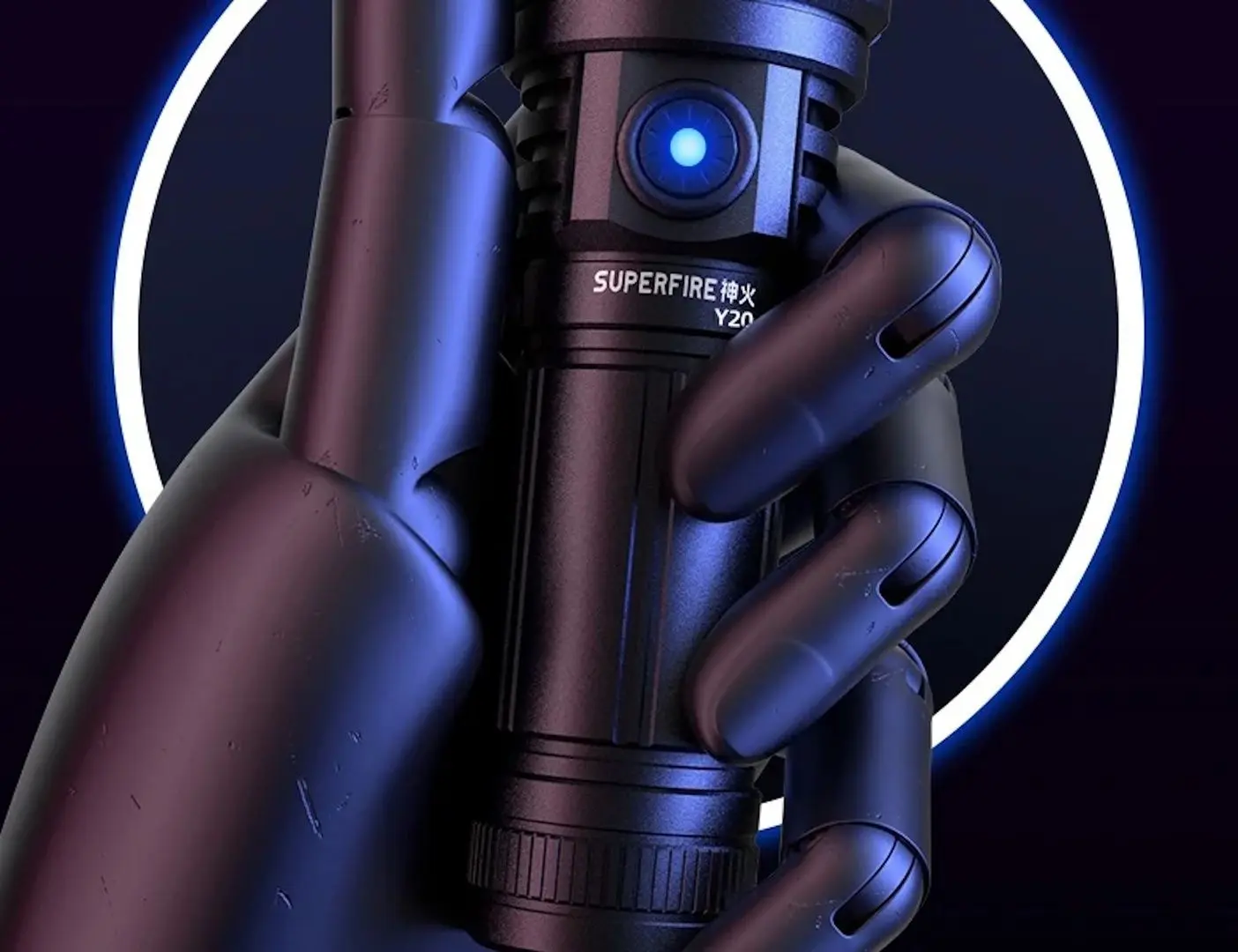 Lanterna LED Superfire Y20 (Black)