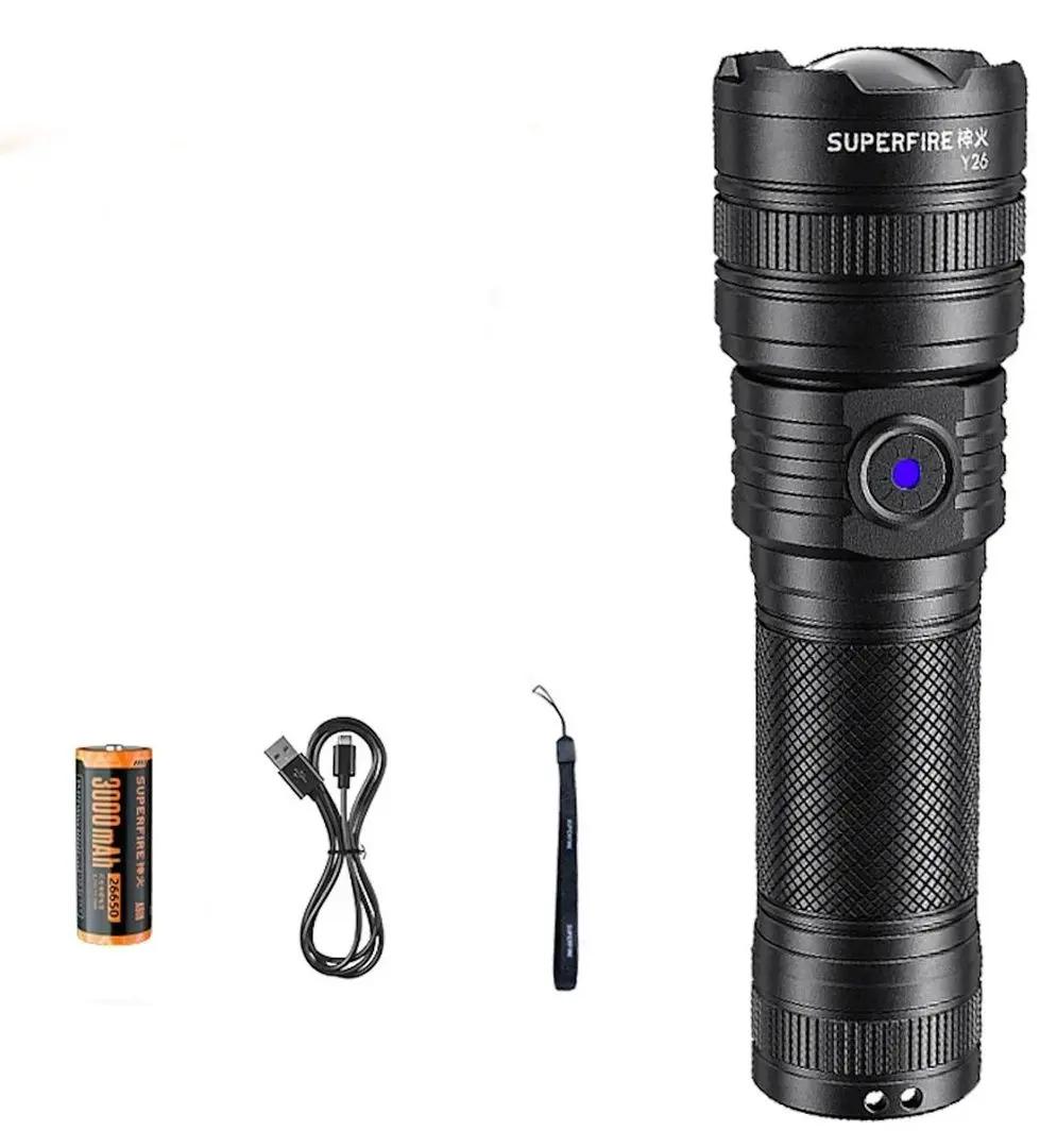 Светодиодный фонарь Superfire Y26 (Black)