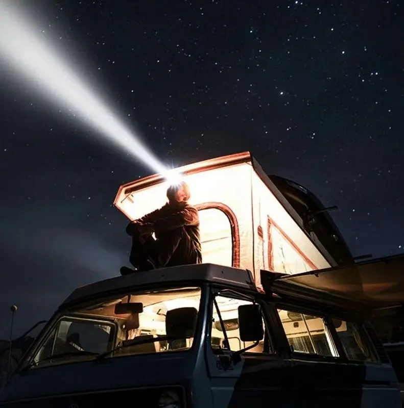 Lanterna frontala LED Superfire HL75-X (Black/Orange)