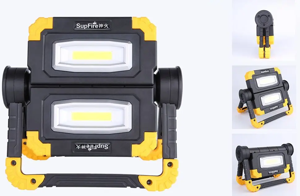 Proiector LED portabil Supfire G7 (Black/Yellow)