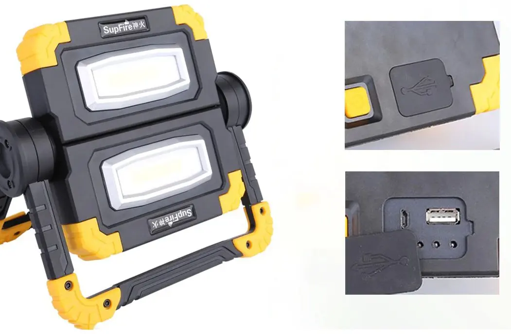 Proiector LED portabil Supfire G7 (Black/Yellow)