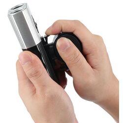 Lanterna LED pentru bicicleta SuperFire BL06 (Black/Silver) Thumb