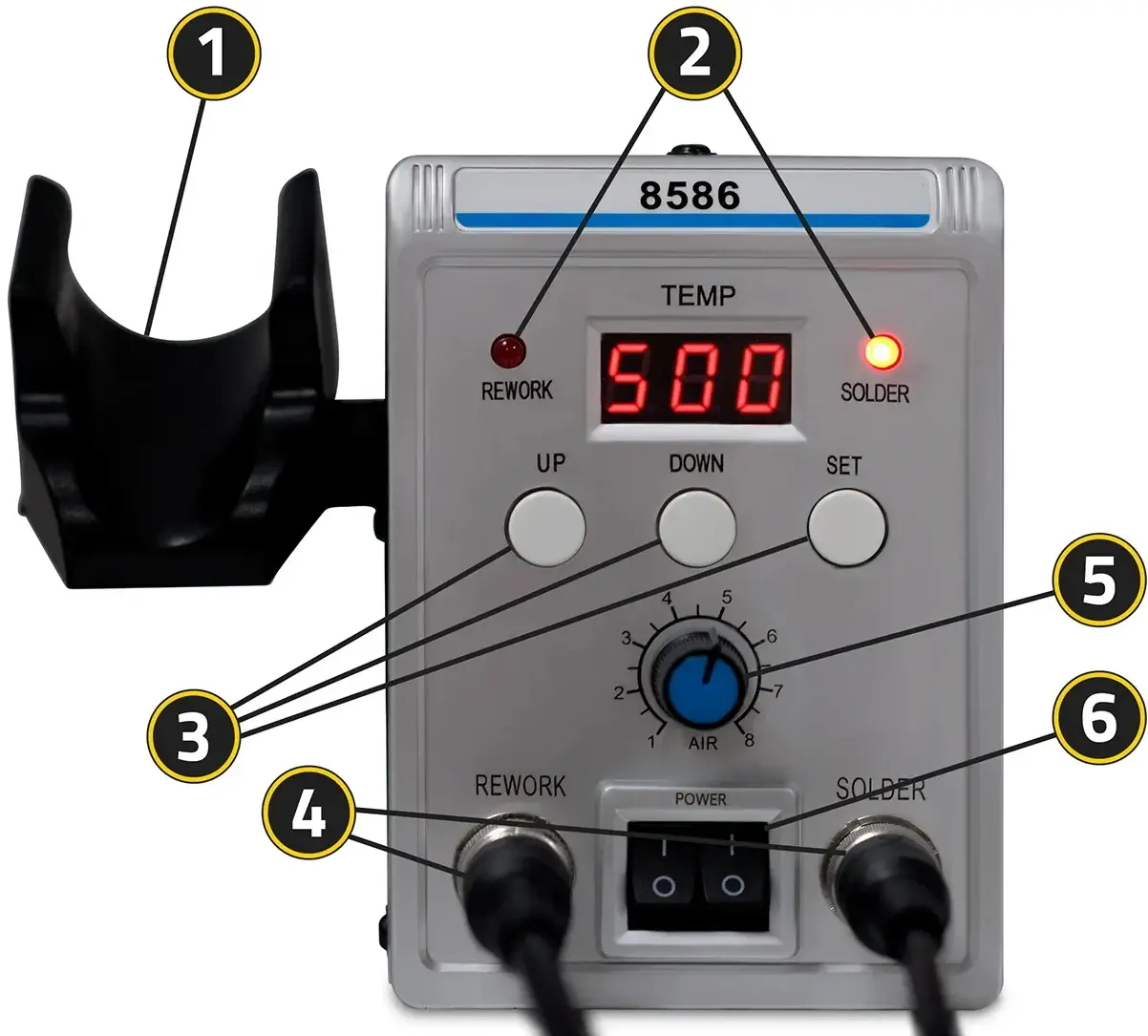 Паяльная станция Humberg HM-29 (Black) - 4