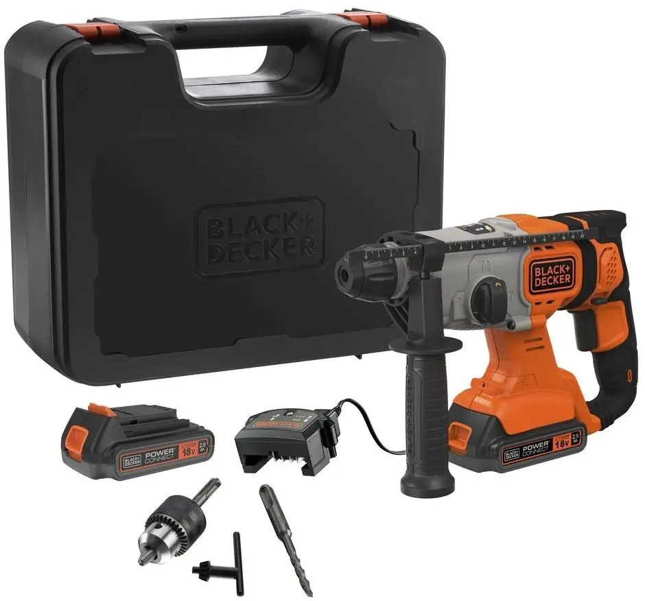 Аккумуляторный перфоратор Black&Decker BCD900E2K (Orange/Black)