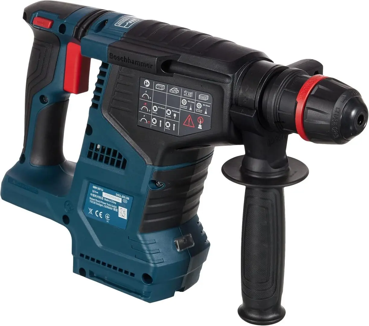 Ciocan rotopercutor cu acumulator Bosch Professional GBH 187-LI 2x5.0 Ah + L-Boxx