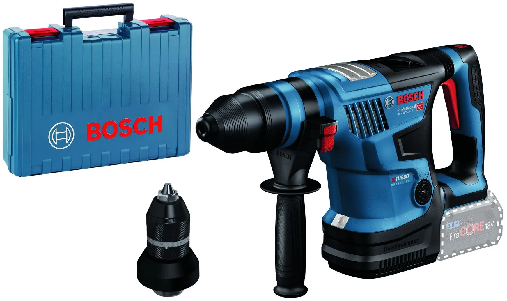 Perforator cu acumulator Bosch Professional GBH 18V-34 CF Solo