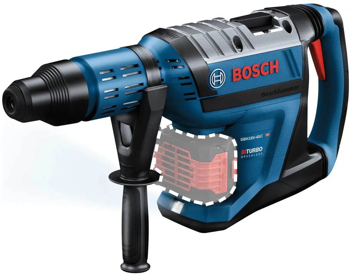 Аккумуляторный перфоратор Bosch Professional GBH 18V-45 C + Case Solo