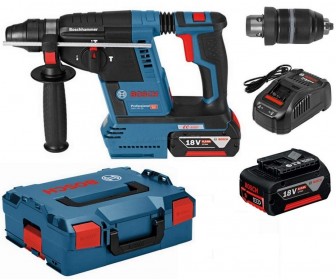 Set Ciocan rotopercutor Bosch Professional GBH 18V-26 + GBA 18V 6 Ahx2 + GAL 1880 CV