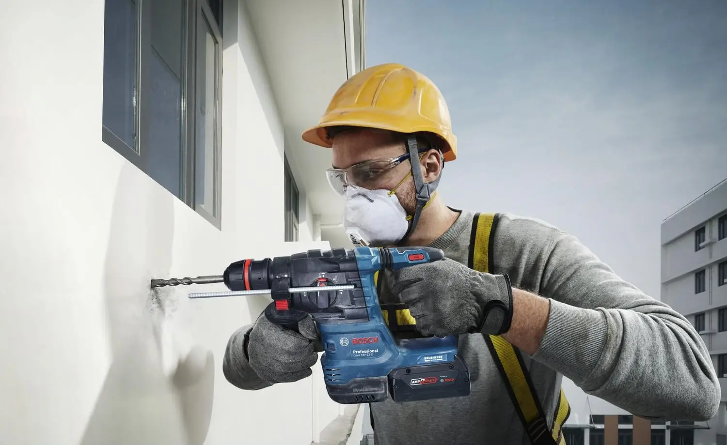 Перфоратор аккумуляторный Bosch Professional GBH 18V-22 X (0611924100)