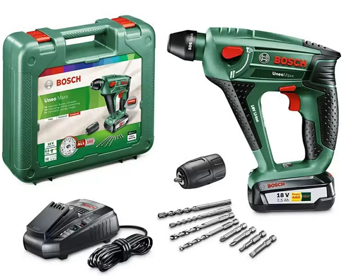 Перфоратор аккумуляторный Bosch Uneo Maxx 18V