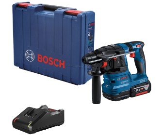 Ciocan rotopercutor Bosch GBH 185-LI + GBA 18V 4.0Ah x1 +  GAL 18V-40 + Case