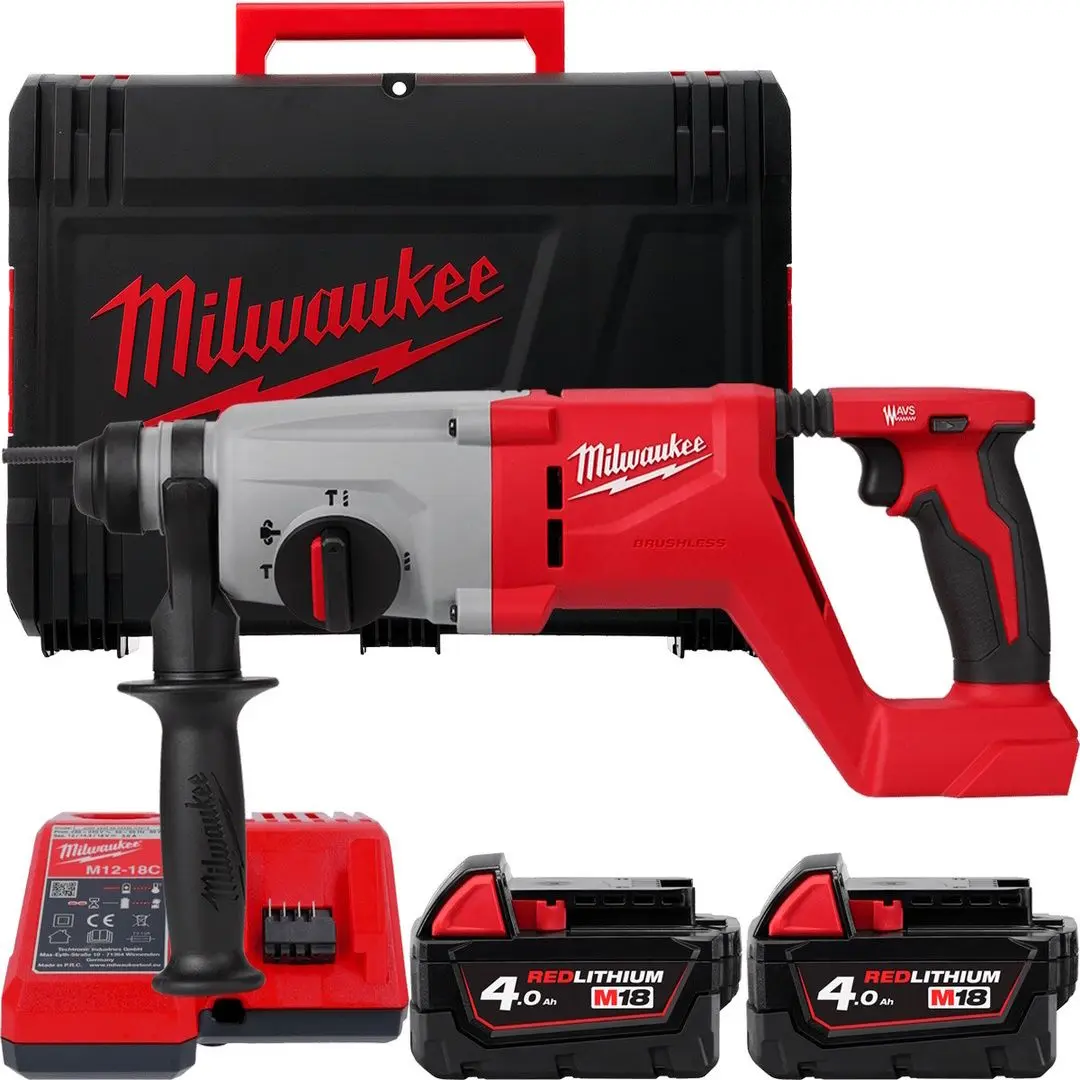 Ciocan rotopercutor cu acumulator Milwaukee M18 BLHACD26-402X Set