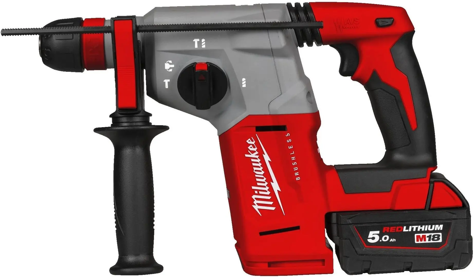 Ciocan rotopercutor cu acumulator Milwaukee M18BLHX100P-502P (Red/Black)