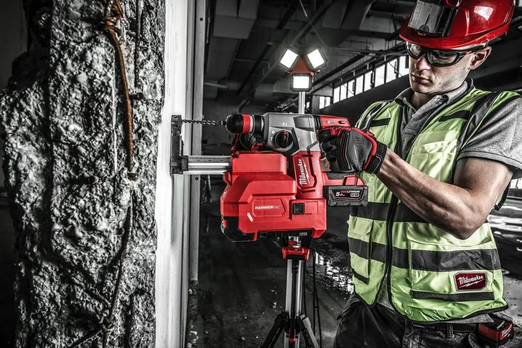 Ciocan rotopercutor cu acumulator Milwaukee M18BLHX100P-502P (Red/Black)