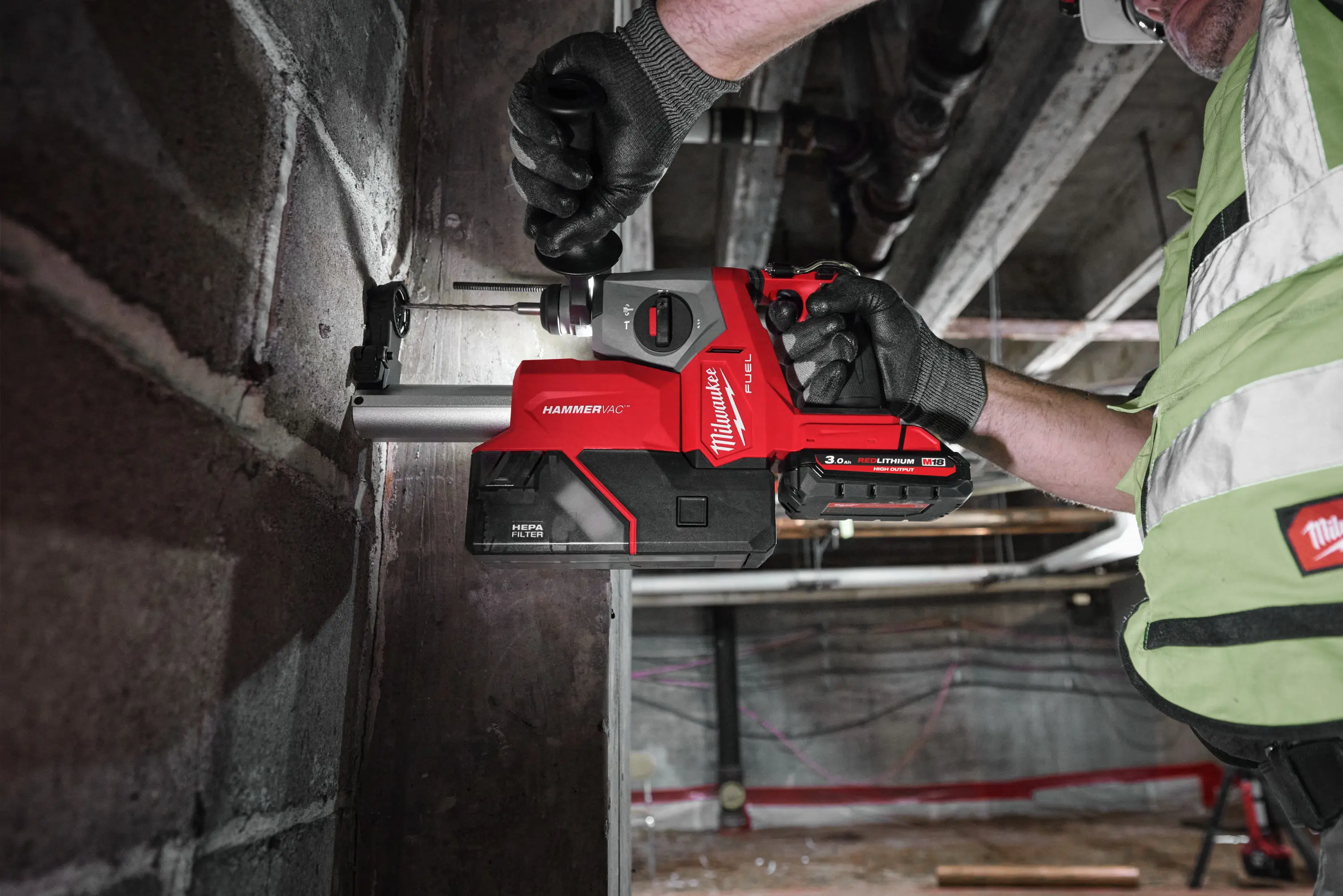 Перфоратор аккумуляторный Milwaukee M18 FHAC16-0 (4933498582) - 5