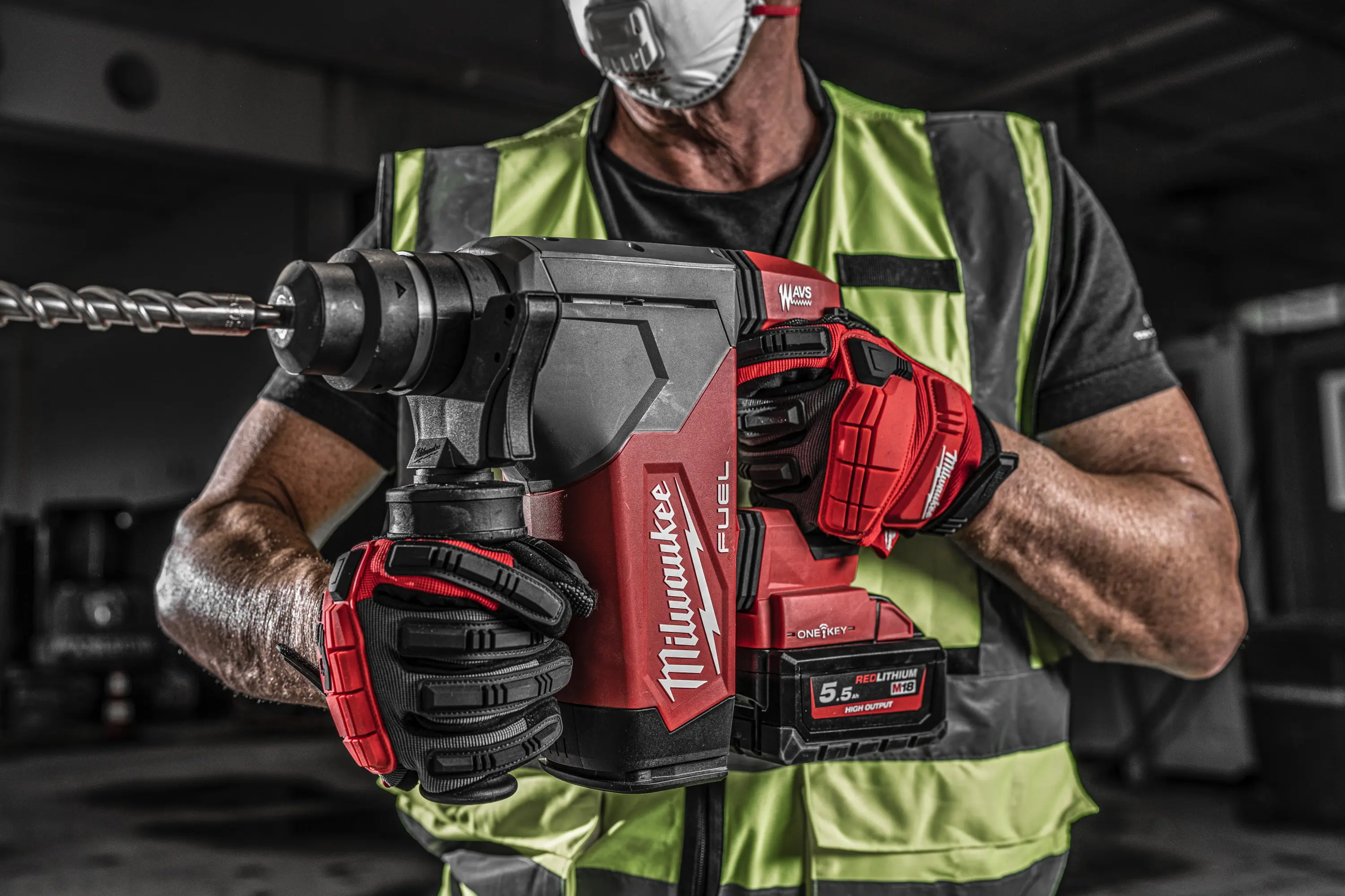 Перфоратор аккумуляторный Milwaukee М18 ONEFHP-0X (4933478884) - 6