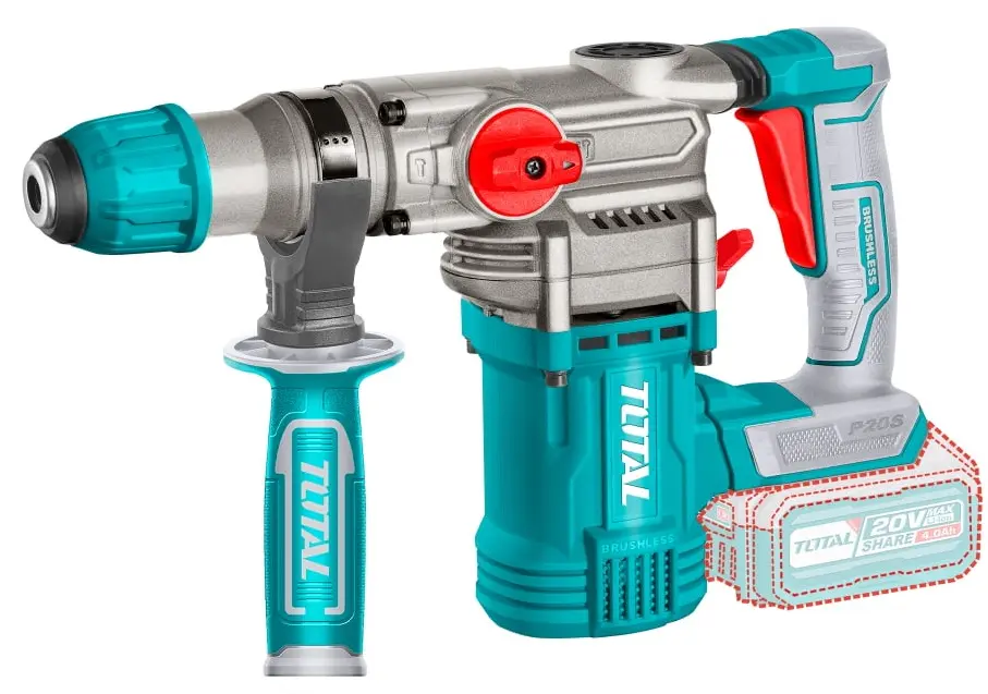 Ciocan rotopercutor cu acumulator Total TRHLI202882 2x4.0Ah Set