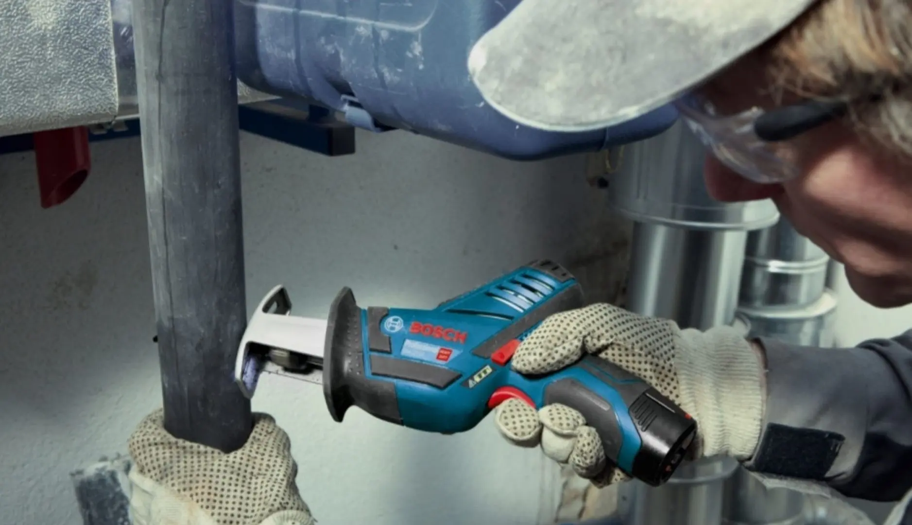 Аккумуляторная сабельная пила Bosch GSA 12V-14 + GBA 3.0Ahx2 - 5