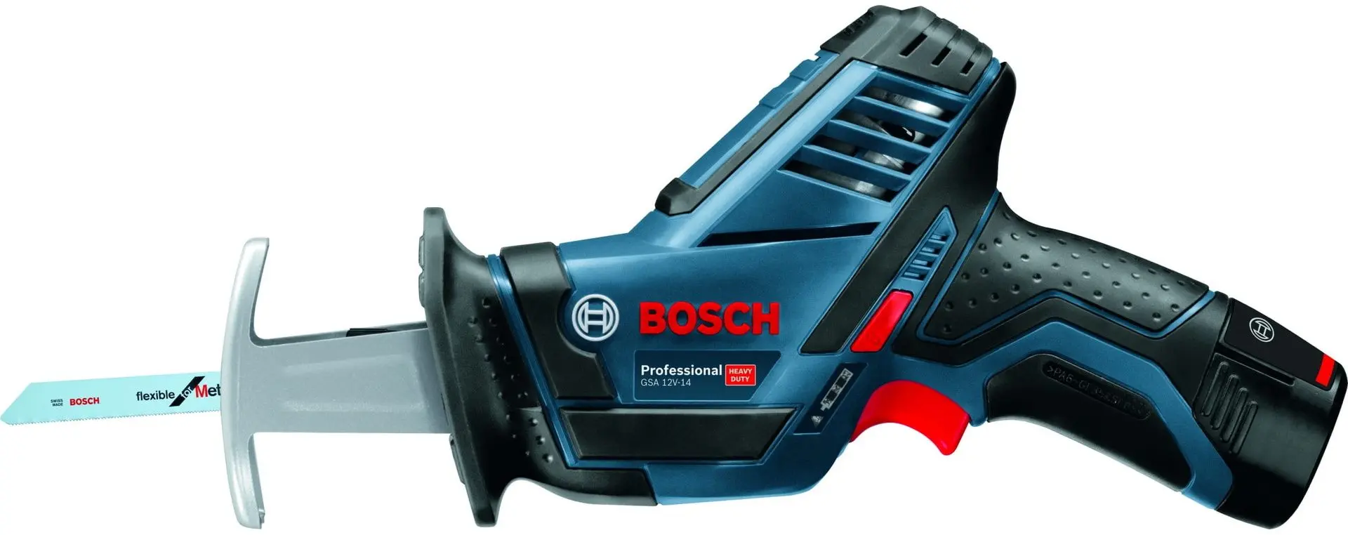 Аккумуляторная сабельная пила Bosch GSA 12V-14 + GBA 3.0Ahx2