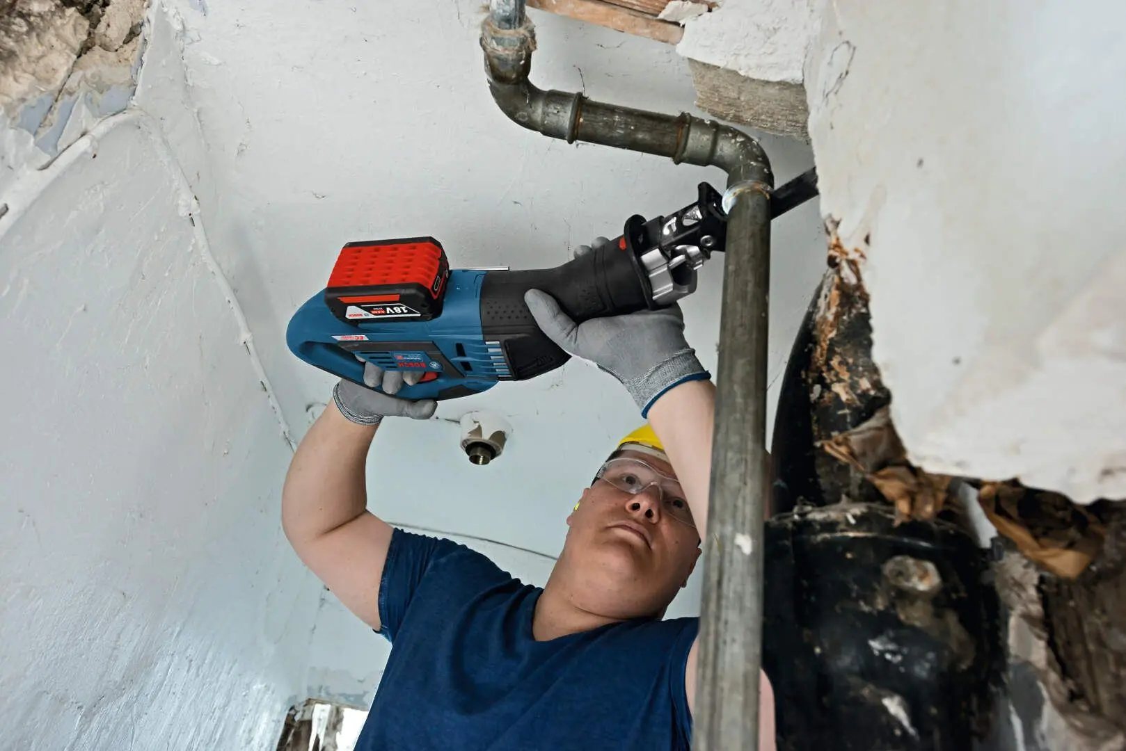 Аккумуляторная сабельная пила Bosch GSA 18V-32 + GBA 5.0Ahx2 Set - 5