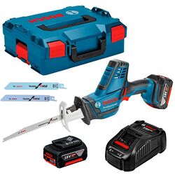 Ferastrau sabie cu acumulator Bosch Professional GSA 18V-LI 5Ah + L-Boxx