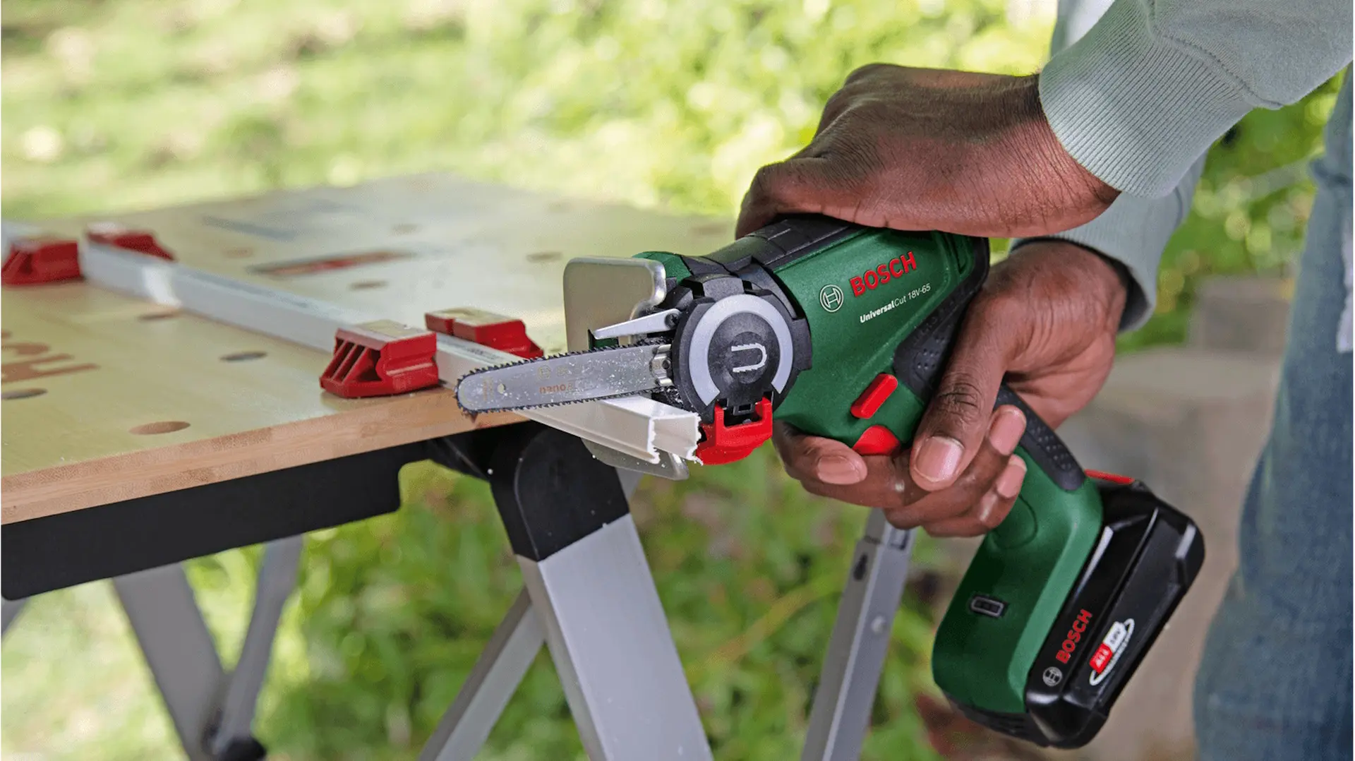 Аккумуляторная сабельная пила Bosch UniversalCut 18V-65 (06033D5202) - 5