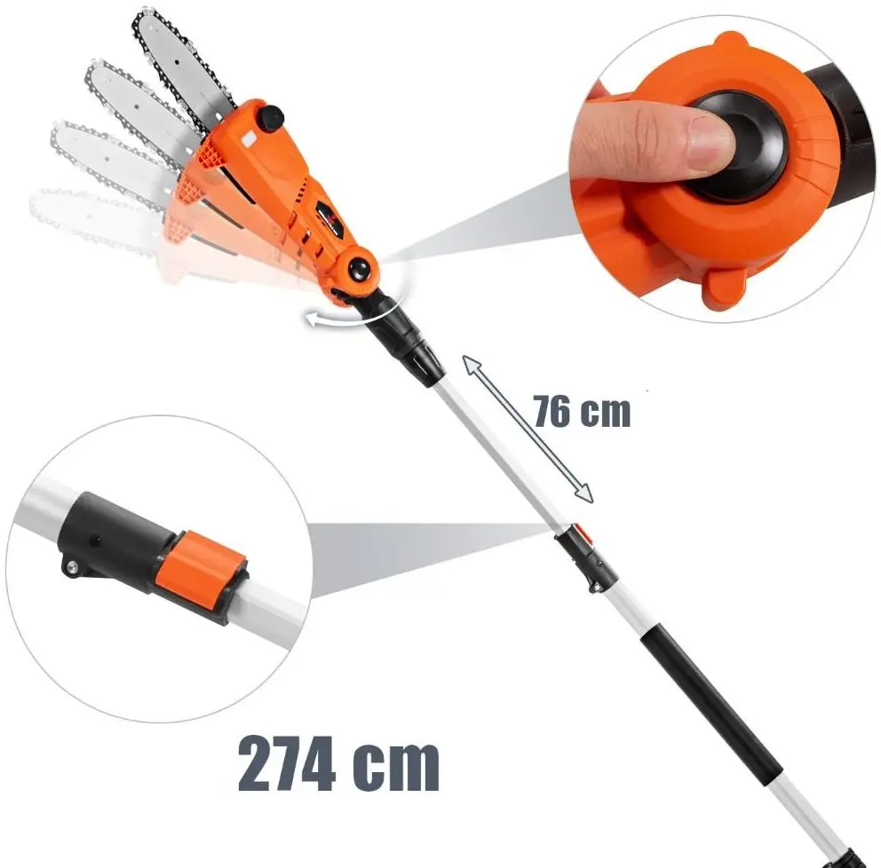 Аккумуляторная цепная пила Costway GT3535DE - 2