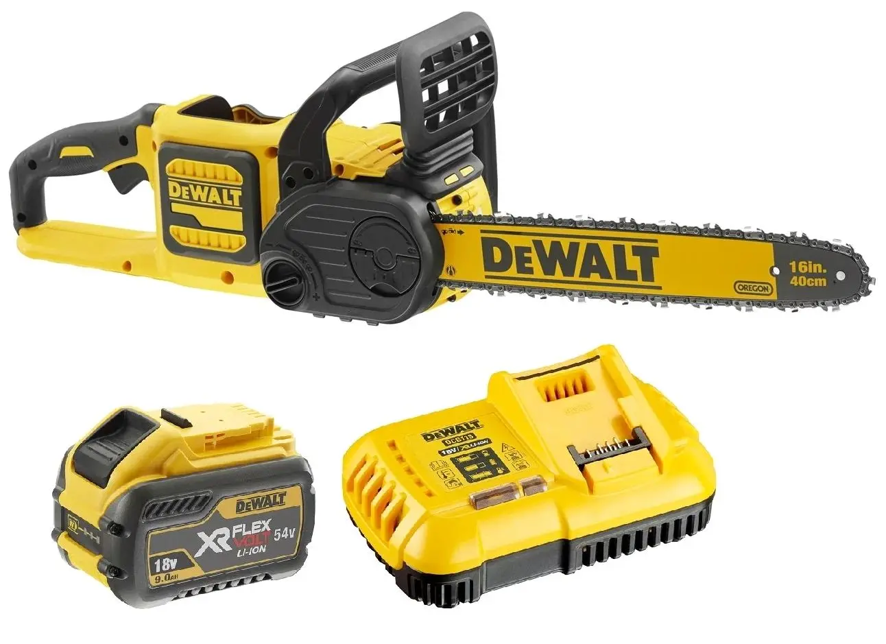 Аккумуляторная цепная пила Dewalt Flexvolt DCM575X1-QW - 2