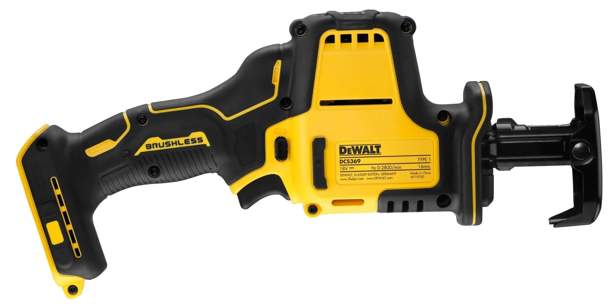 Аккумуляторная сабельная пила Dewalt DCS369N-XJ Solo - 4
