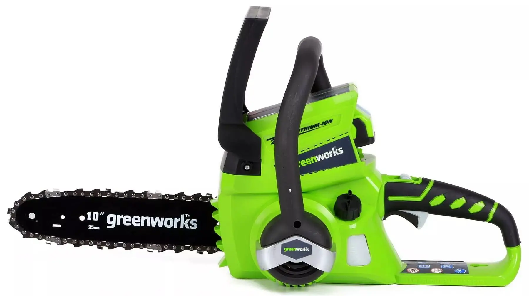 Аккумуляторная цепная пила GreenWorks G24CS25 (Green/Black)
