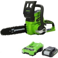 Fierastrau cu lant cu acumulator GreenWorks G24CS25 Set Thumb