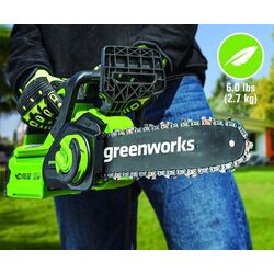 Аккумуляторная цепная пила Greenworks G40CS30II (Green/Black) Thumb