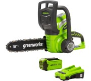 Fierastrau cu lant cu acumulator GreenWorks G40CS30K2 (Green/Black)