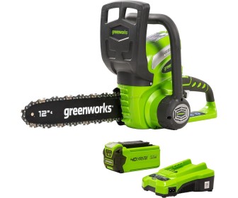 Fierastrau cu lant cu acumulator GreenWorks G40CS30K2 (Green/Black)