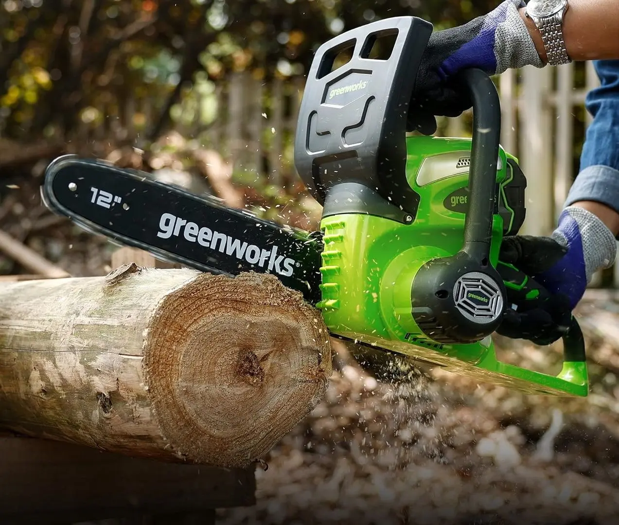 Аккумуляторная цепная пила GreenWorks G40CS30K2 (Green/Black)