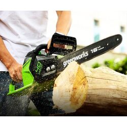 Аккумуляторная цепная пила Greenworks GD40CS18 (Green/Black) Thumb