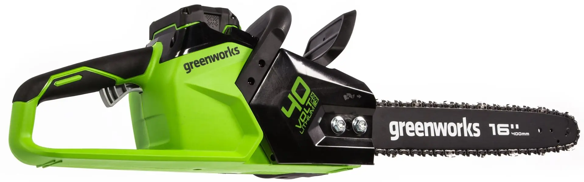 Аккумуляторная цепная пила Greenworks GD40CS18K4 (Green/Black) - 3