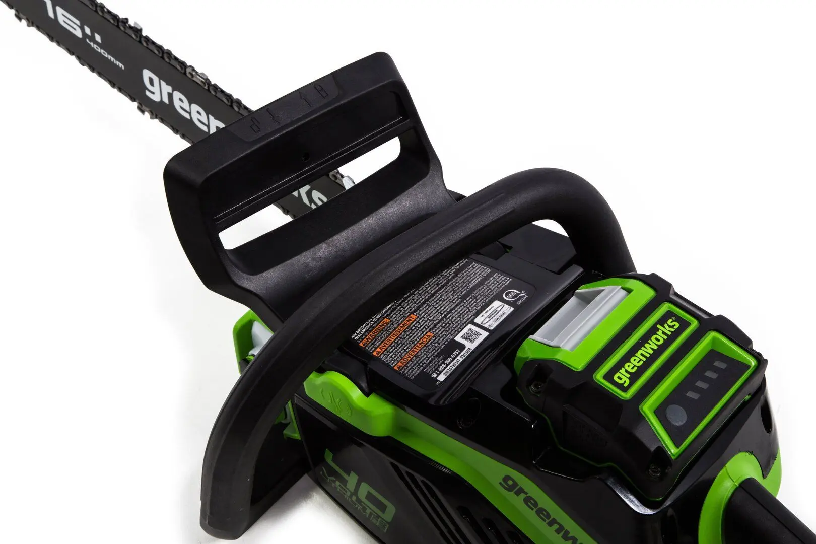 Аккумуляторная цепная пила Greenworks GD40CS18K4 (Green/Black) - 4