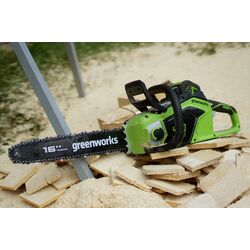 Аккумуляторная цепная пила Greenworks GD40CS18K4 (Green/Black) Thumb