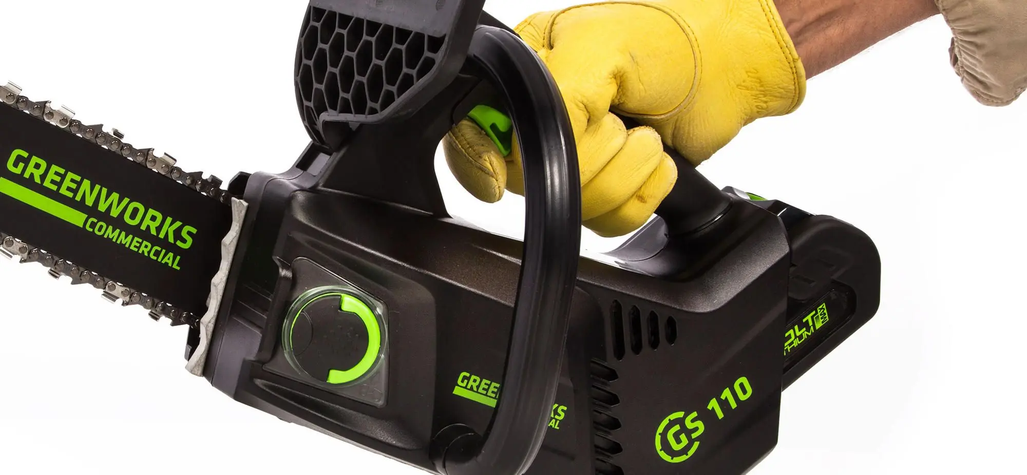 Аккумуляторная цепная пила Greenworks GD40TCS (Black/Green) - 4