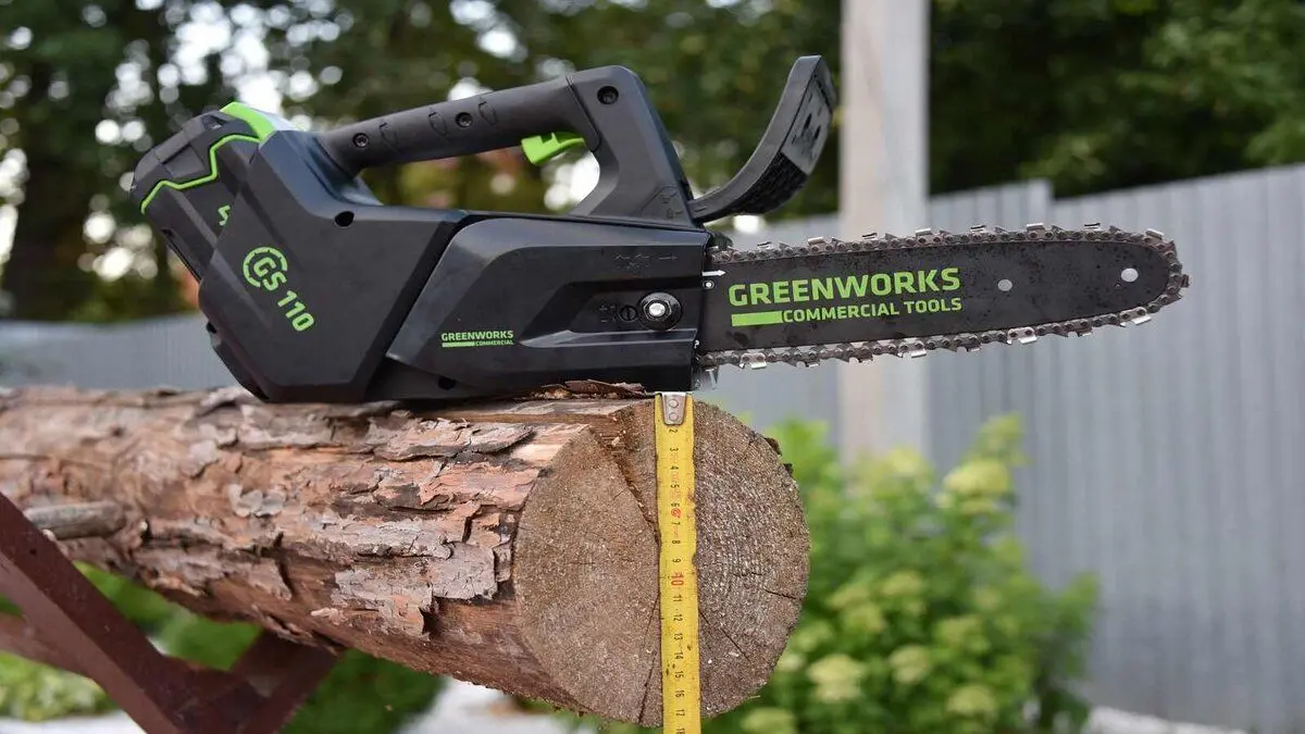 Аккумуляторная цепная пила Greenworks GD40TCS (Black/Green) - 5